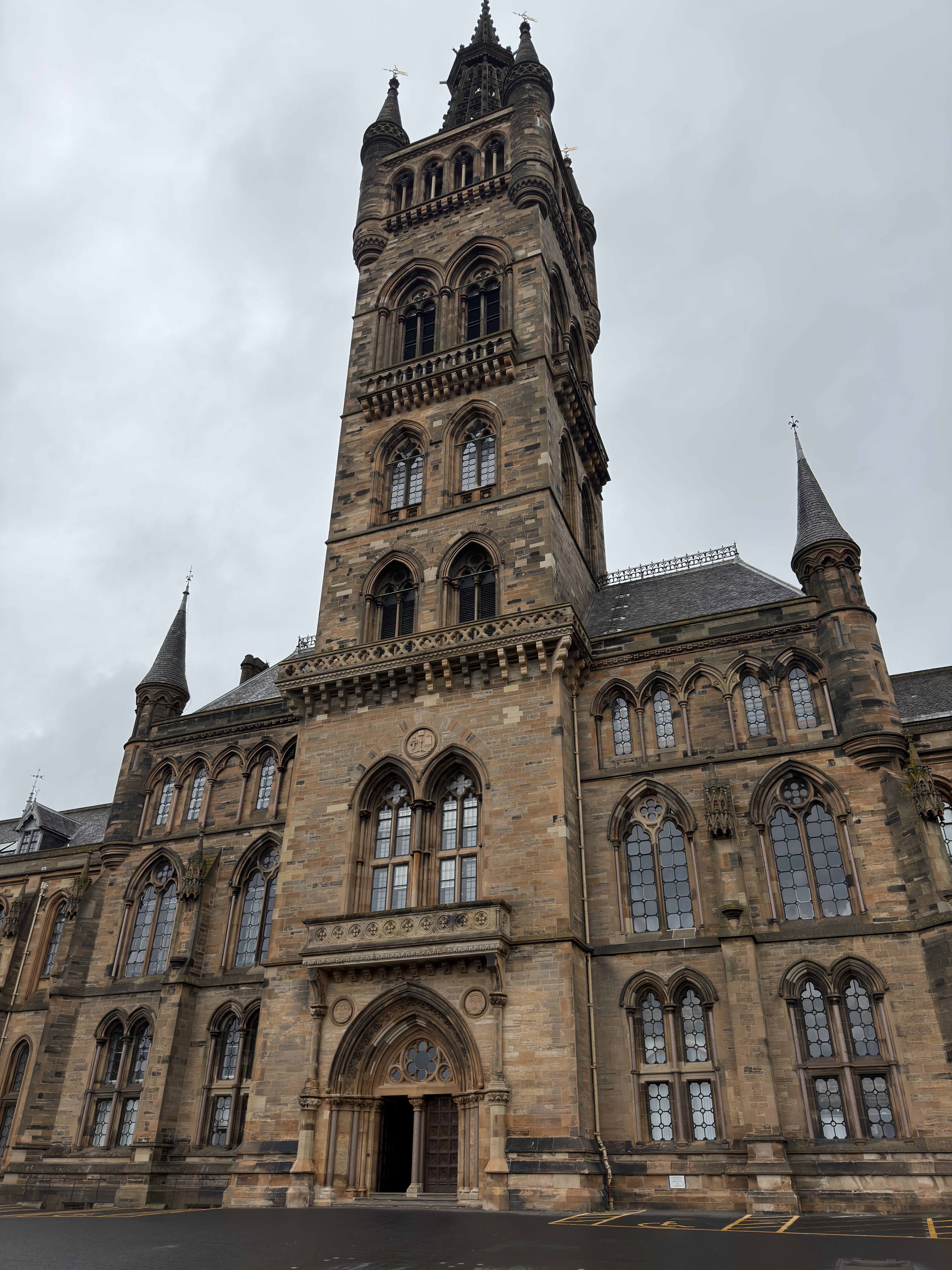 University of Glasgow tower during the EME Hub Summer School visit
